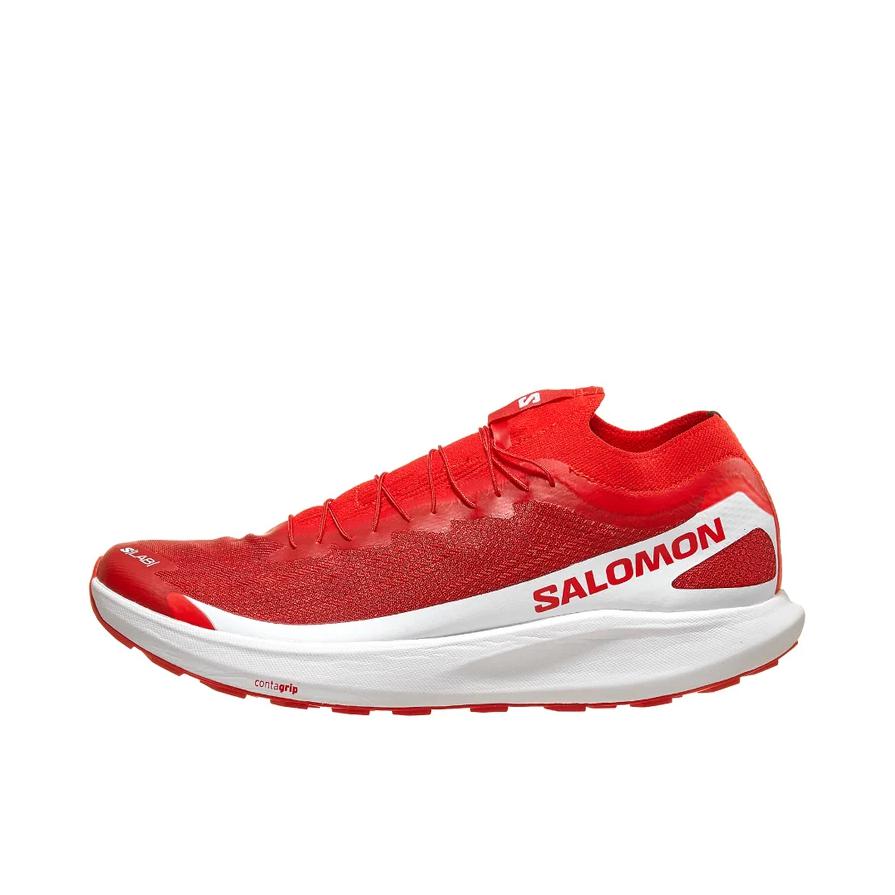 推荐商品：Salomon/萨洛蒙 S/Lab Pulsar 2 防滑耐磨 网布 轻量竞速 抓地 越野 跑鞋 火红色