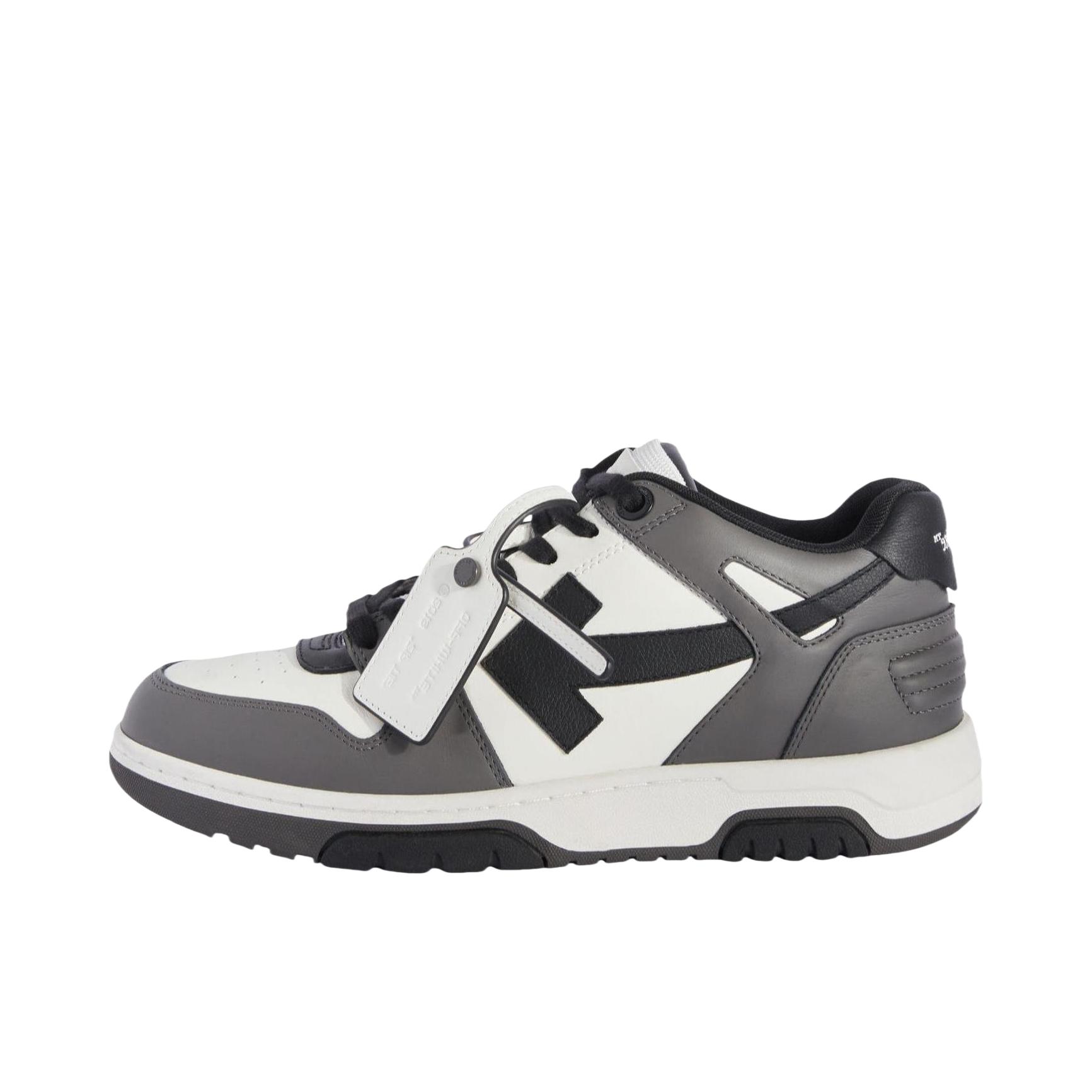 推荐商品：OFF-WHITE 皮革 低帮 圆头 厚底 板鞋 OMIA189S24LEA0060710 灰色