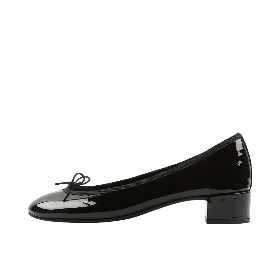 推荐商品：REPETTO Lou 圆头 套脚 中跟 单鞋 黑色