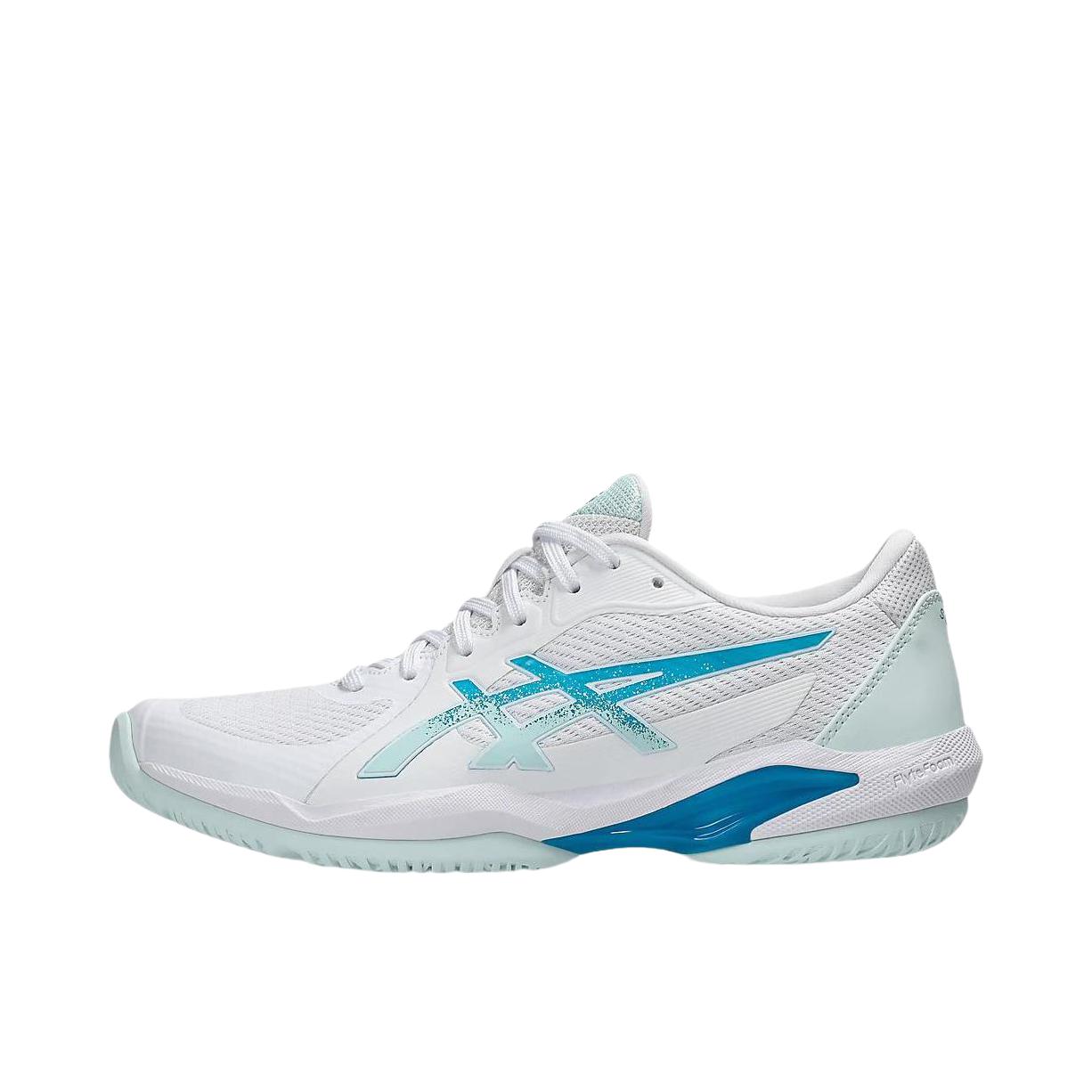 推荐商品：Asics/亚瑟士 Solution Swift FF 耐磨 透气 舒适 防滑 休闲 网球鞋 女款/白色/绿色