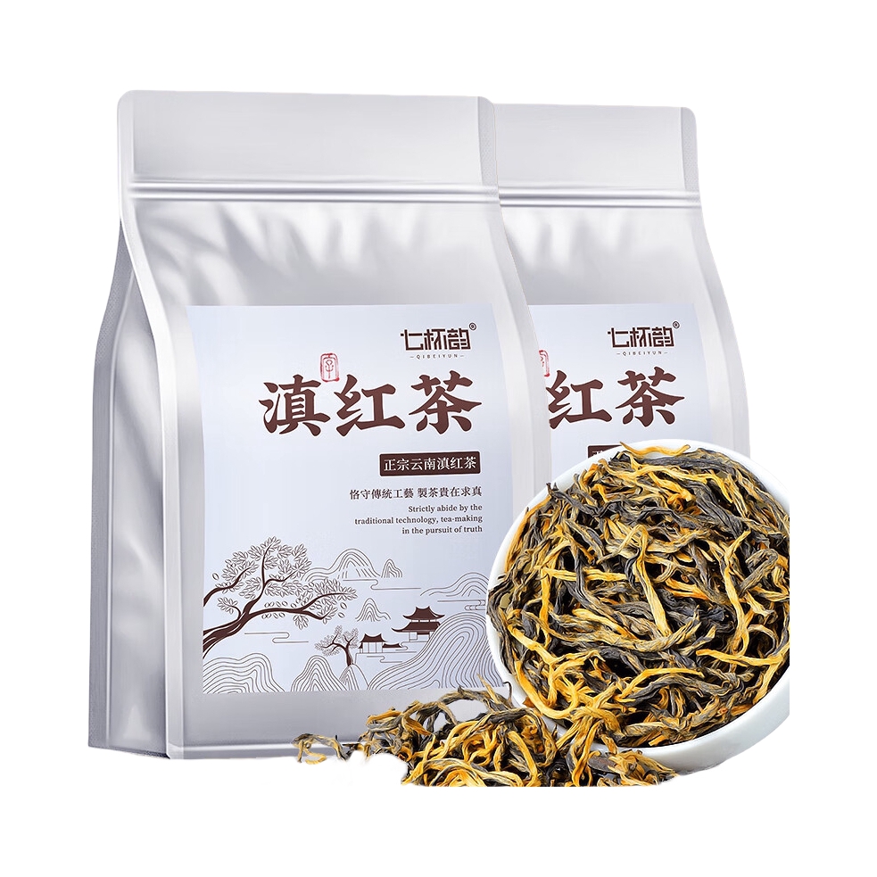 推荐商品：七杯韵 特级 滇红茶 袋装