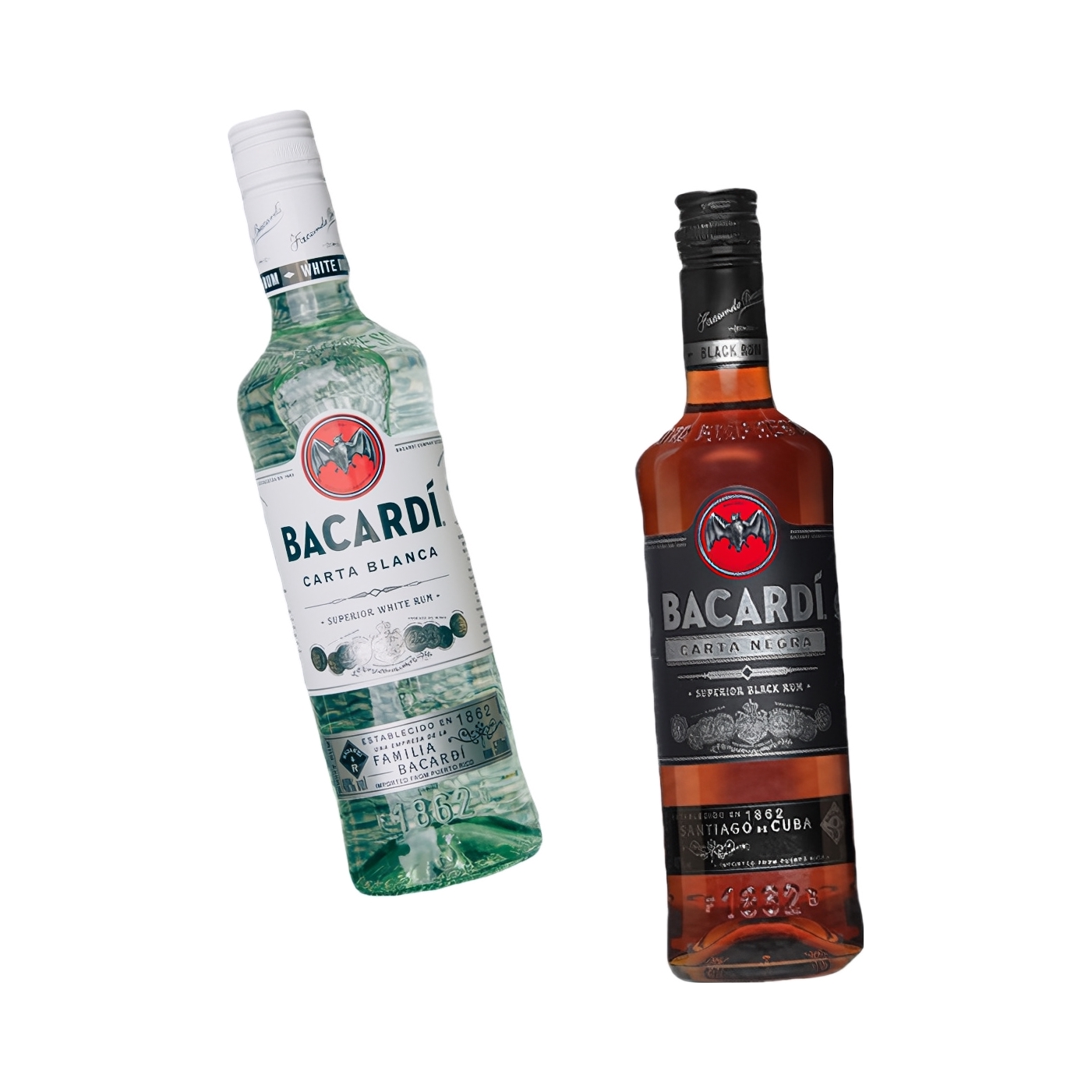 推荐商品：Bacardi/百加得 40%vol 白朗姆酒+黑朗姆酒 组合装