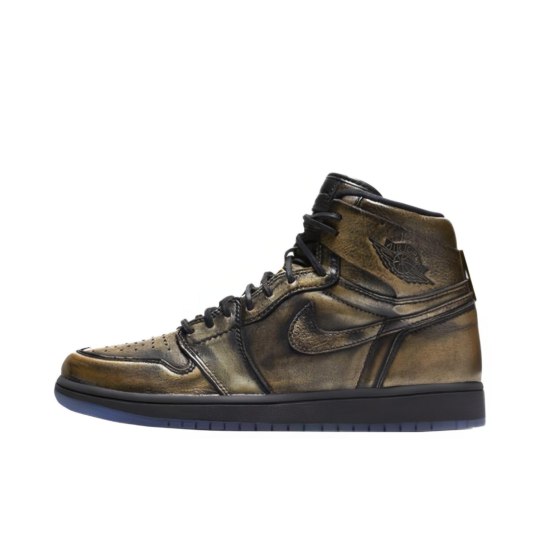 推荐商品：Air Jordan 1 板鞋 运动休闲鞋 复古潮流支撑合成革 Wings 高帮/古铜飞翼