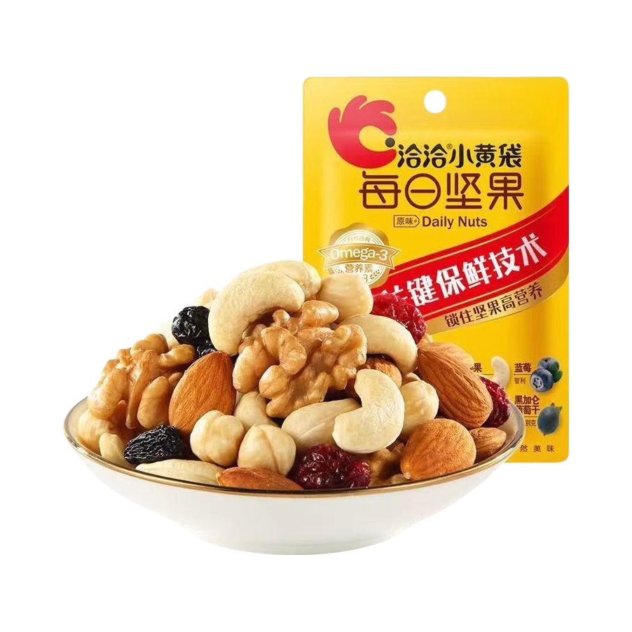 推荐商品：洽洽 小黄袋每日坚果 混合坚果 23g 袋装