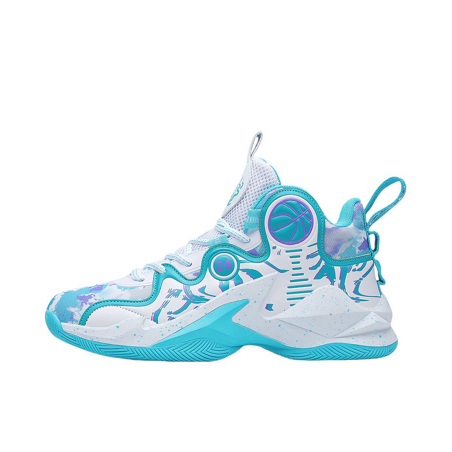 推荐商品：MUSNODO 运动 休闲 合成革 减震 篮球鞋 MSL8106 白色/月色