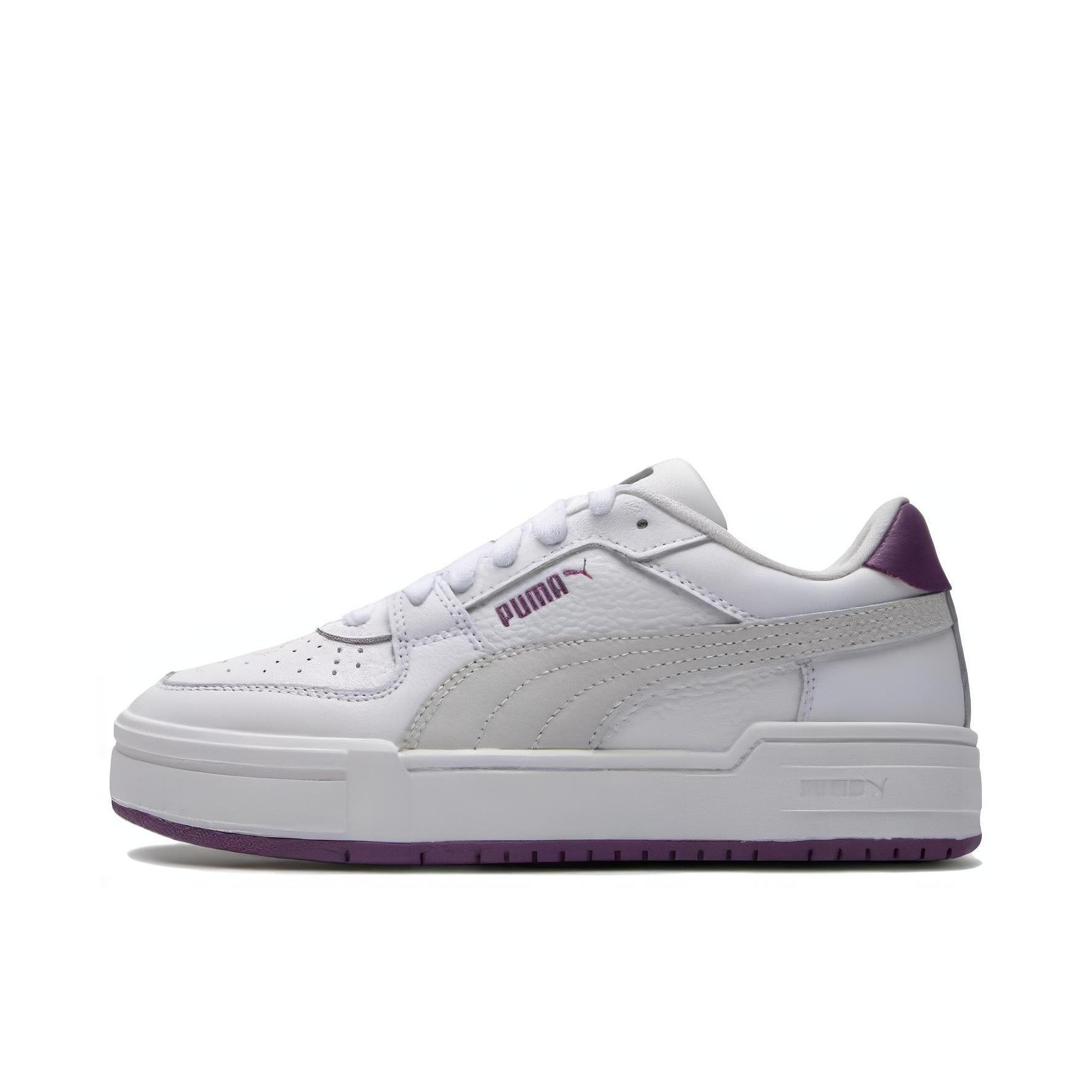 推荐商品：Puma/彪马 Ca Pro Classic 板鞋 舒适透气防滑耐磨厚底百搭复古时尚网球风拼接 紫色