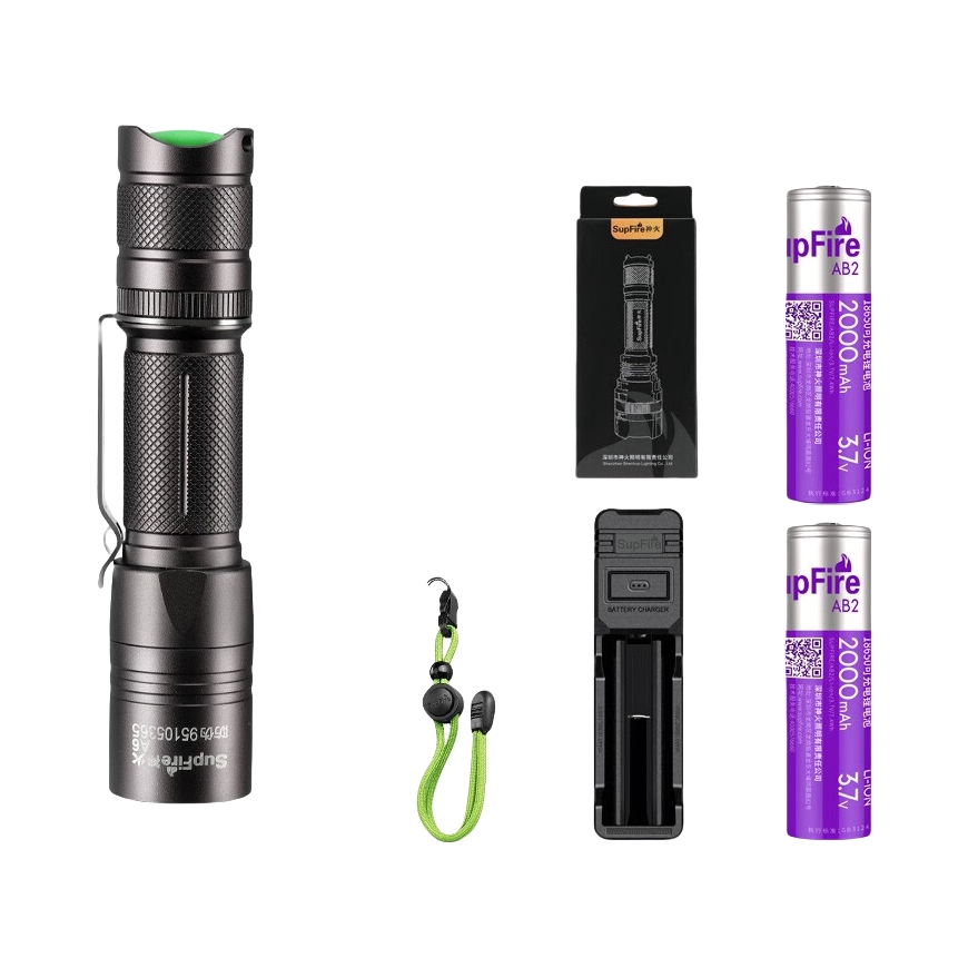 推荐商品：神火 A6 充电式 续航便携 手电筒 