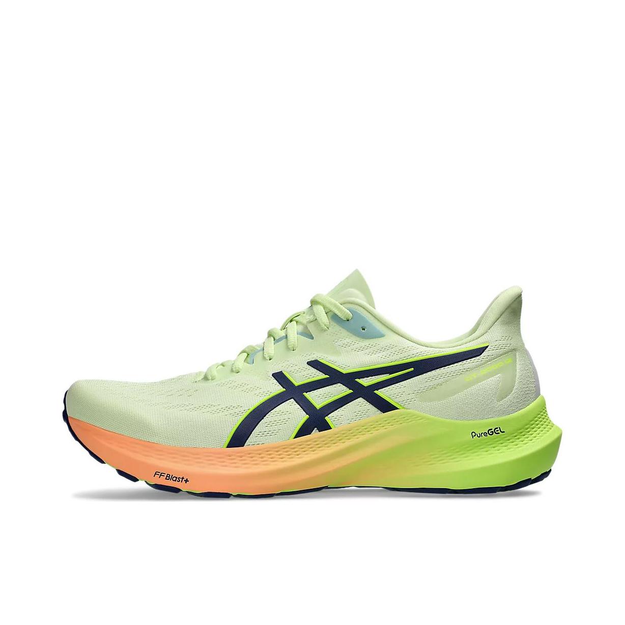 推荐商品：Asics/亚瑟士 GT-2000 12 跑鞋 足弓稳定支撑缓震回弹透气复古马拉松夜跑圆头 男款/绿色/黑色/橙色