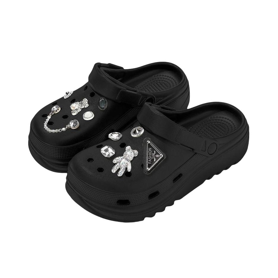 推荐商品：安尚芬 EVA 情侣款 防滑 卡通 凉鞋 20240703093328 钻石熊/黑色