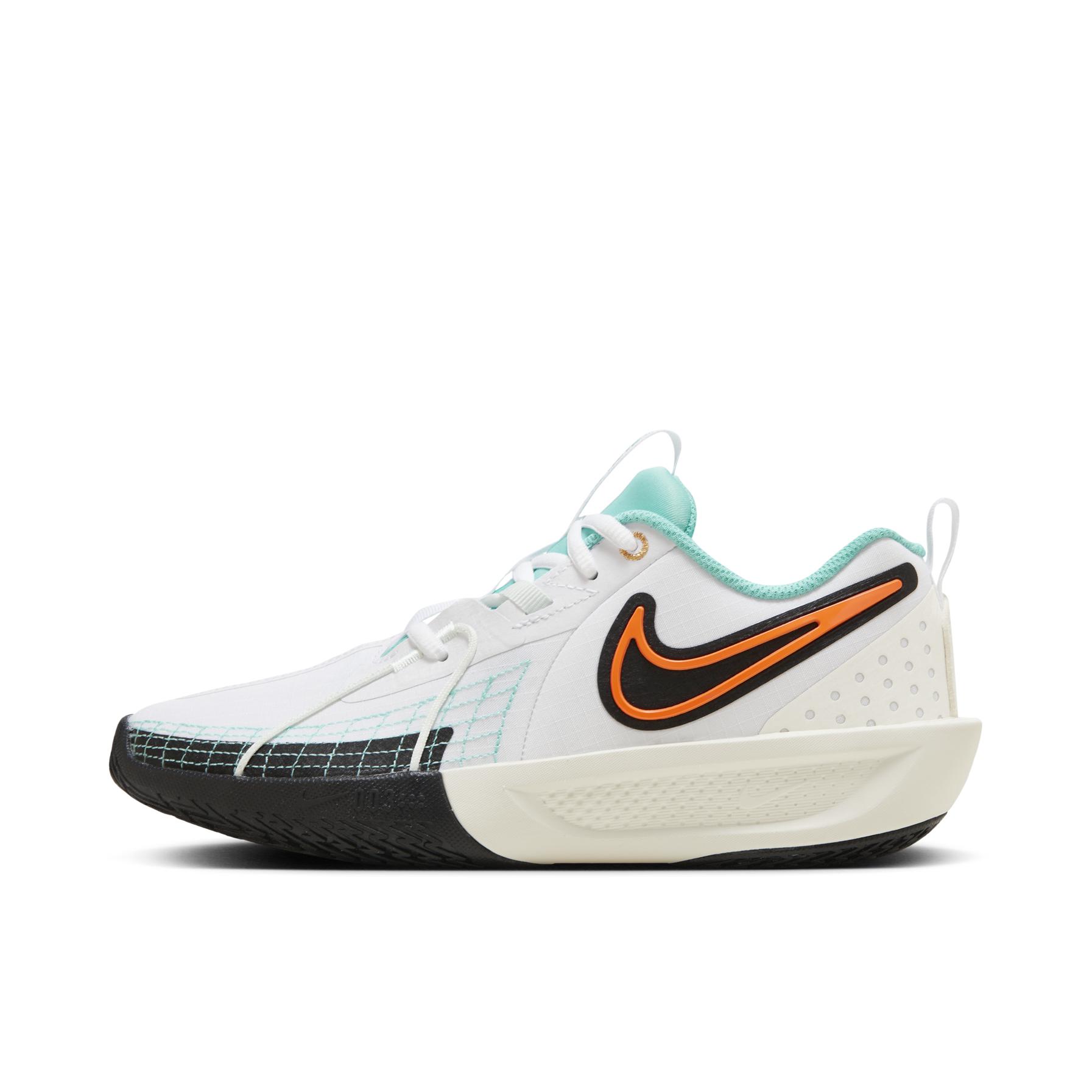 推荐商品：【坎宁安同款】Nike Air Zoom G.T. Cut 3 篮球鞋 ZoomX泡棉抓地抗扭包裹性缓震回弹 大童/白色/荷兰橙/黑色 