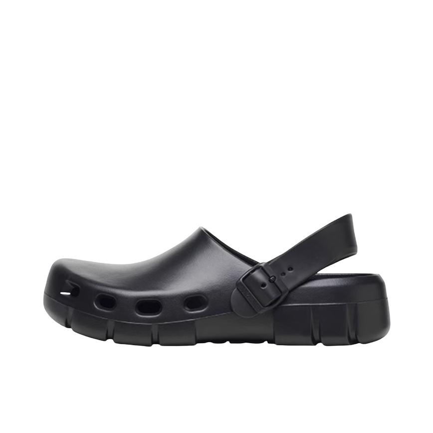 推荐商品：Birkenstock Birki Flow系列 EVA 包头 平跟 平底 圆头 洞洞鞋 凉鞋 常规版/黑色