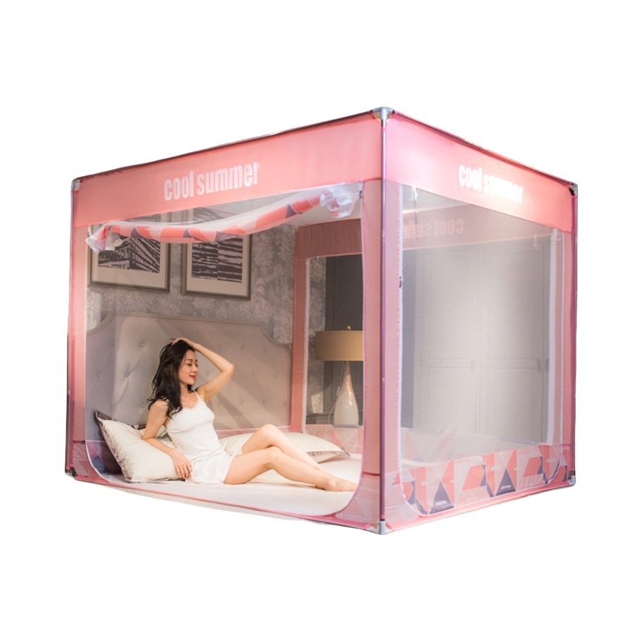 推荐商品：天乐居 三开门 防摔抗菌防止掉床蚊帐