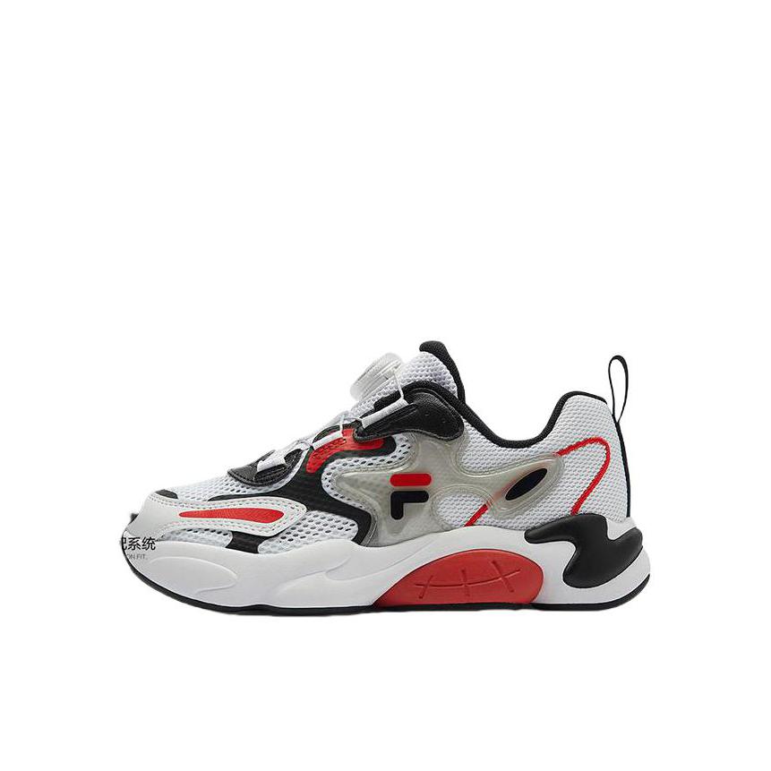 推荐商品：FILA/斐乐 复古 旋钮 回弹 博堡鞋 运动鞋儿童 K15B431103F 大童/斐乐白/黑色