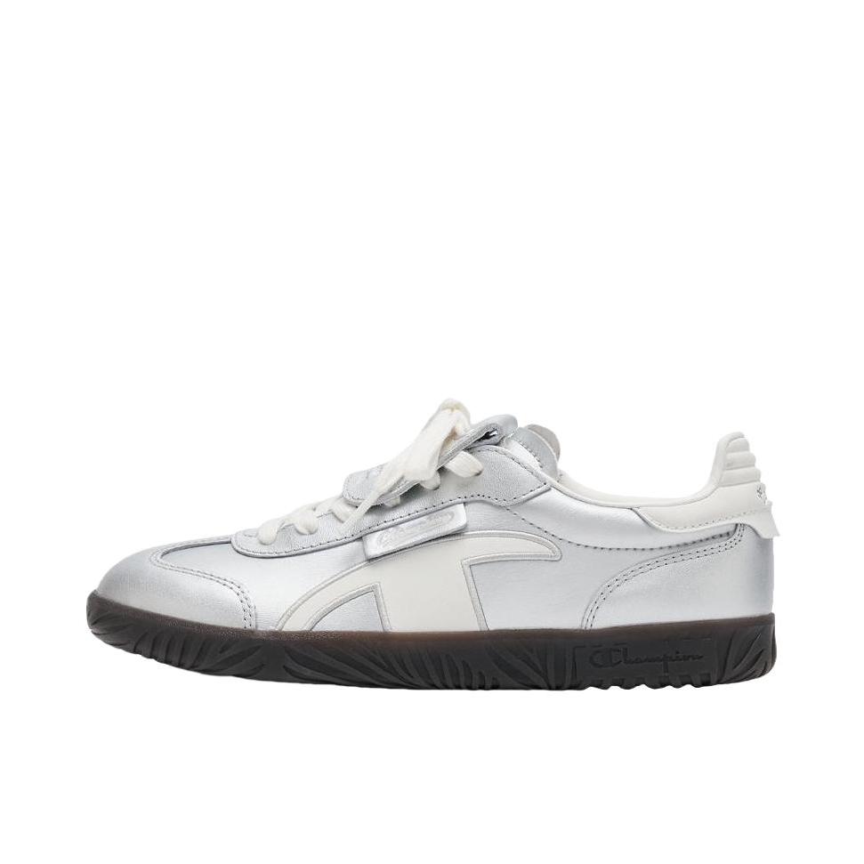 推荐商品：【丁禹兮同款】 Champion/冠军 Champ T-trainer T头鞋 德训鞋 板鞋 轻便复古防滑简约休闲 女款/银色
