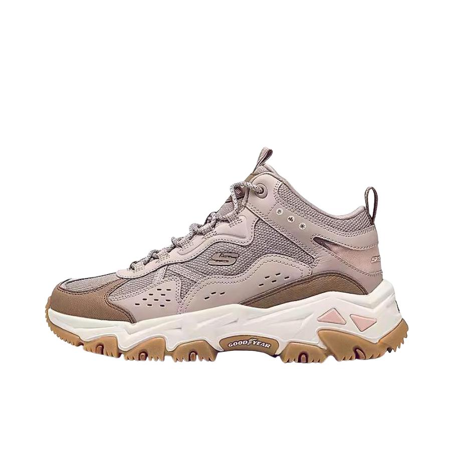 推荐商品：Skechers/斯凯奇 云屿 回弹 缓震支撑 抓地 增高厚底 慢跑鞋 户外休闲鞋 237422 女款/粉红色/多彩色