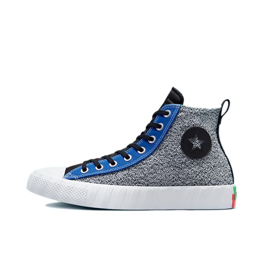 推荐商品：Converse/匡威 Unt1tl3d 帆布鞋 字母印花复古百搭拼接防滑耐磨轻便透气 NBA Jam联名/灰色/蓝色