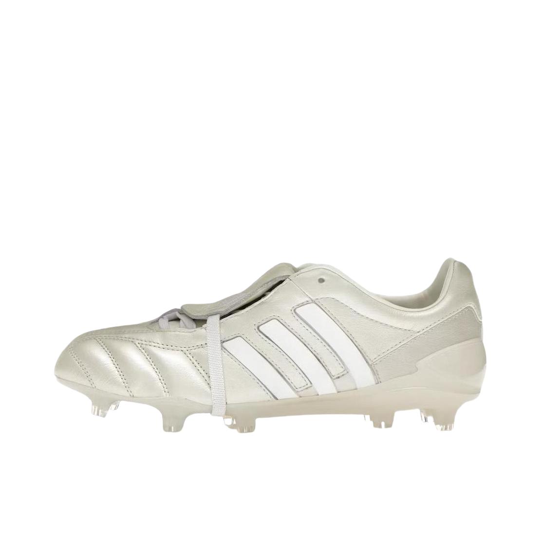 推荐商品：adidas Predator Mania SG 超顶级 金属长钉 软草地天然草地 防滑耐磨包裹性支撑 足球鞋 灰色/白色 