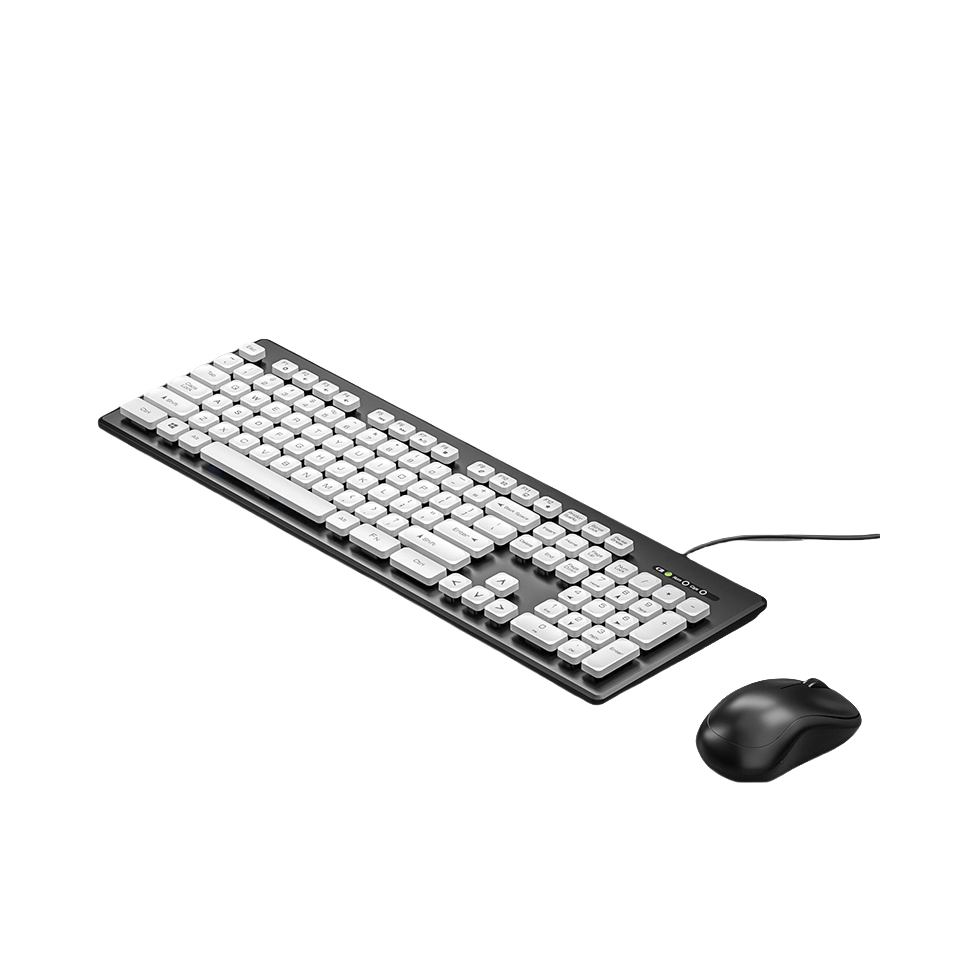 推荐商品：COOLXSPEED K1808 有线 鼠标套装 103键 即插即用 防水防尘