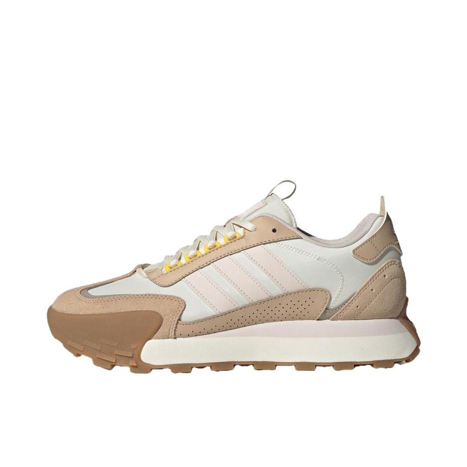 推荐商品：adidas neo Futro Mixr 运动休闲鞋 防滑耐磨轻便舒适增高厚底透气复古织物轻运动 女款/乳白色/魔力浅褐/紫粉色