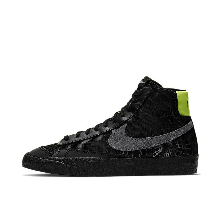 推荐商品：Nike Blazer 板鞋 经典复古防滑舒适百搭 Spider Web 中帮/黑色/绿色