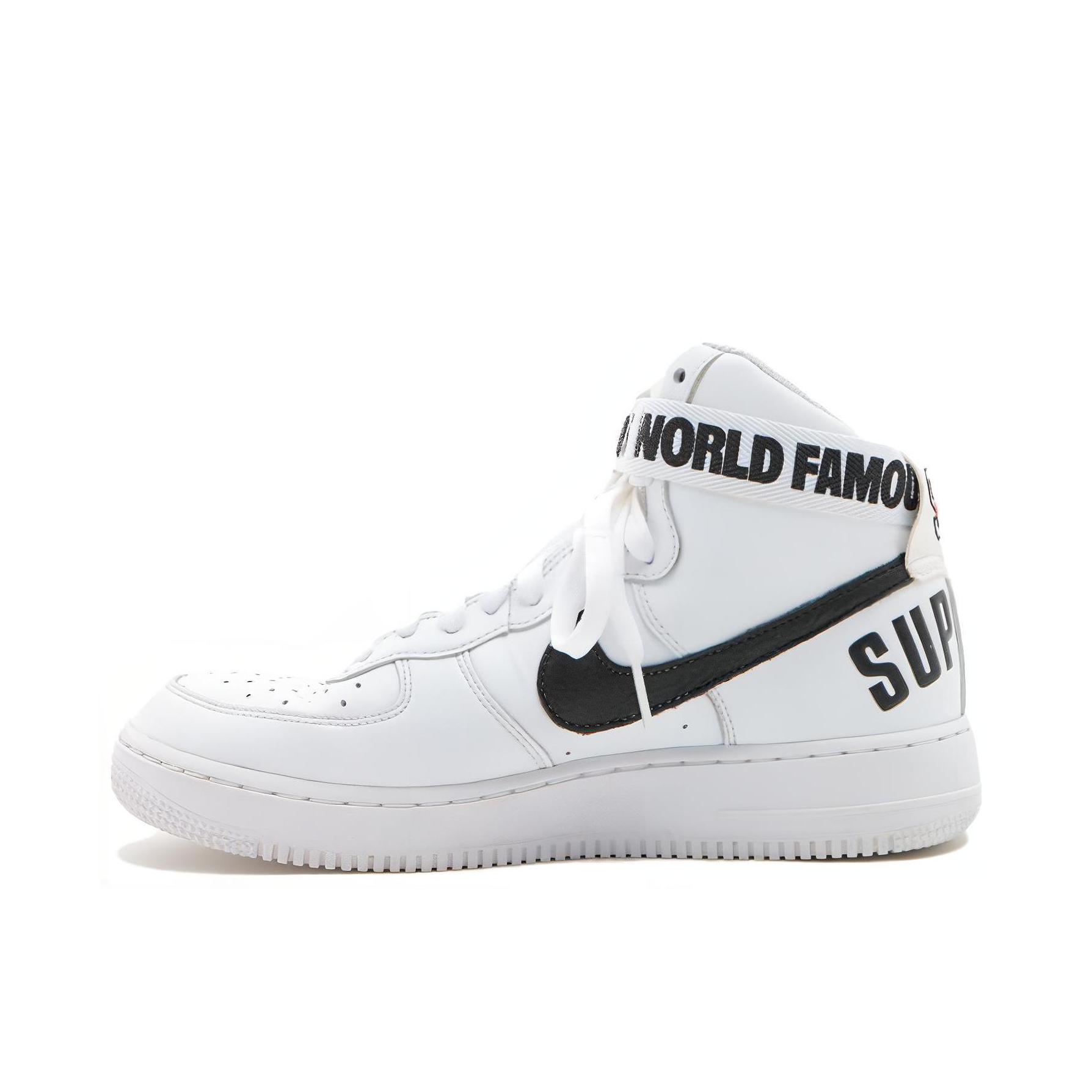 推荐商品：Nike Air Force 1 空军一号 板鞋 轻便舒适百搭耐磨防滑复古 World Famous White Supreme联名/白色