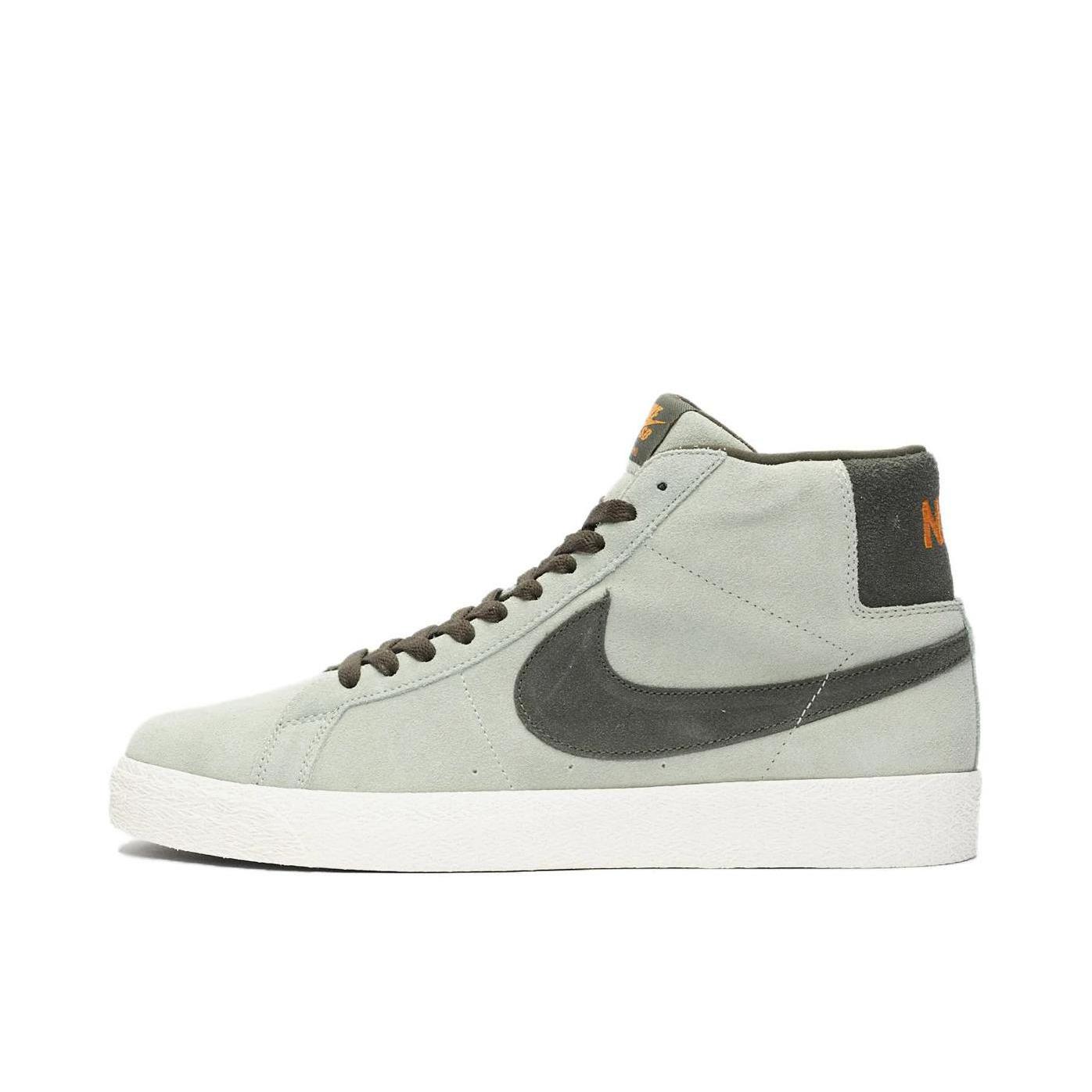 推荐商品：Nike SB Blazer Zoom 滑板鞋 板鞋 拼接时尚复古防滑耐磨透气运动休闲舒适百搭 Jade Horizon 灰绿黑