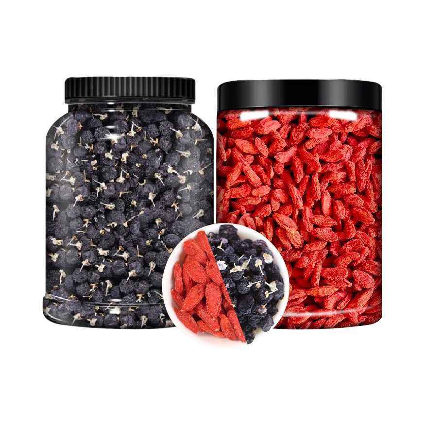 推荐商品：透茬红 宁夏红枸杞青海黑枸杞 组合装 野生颗粒饱满泡水滋补