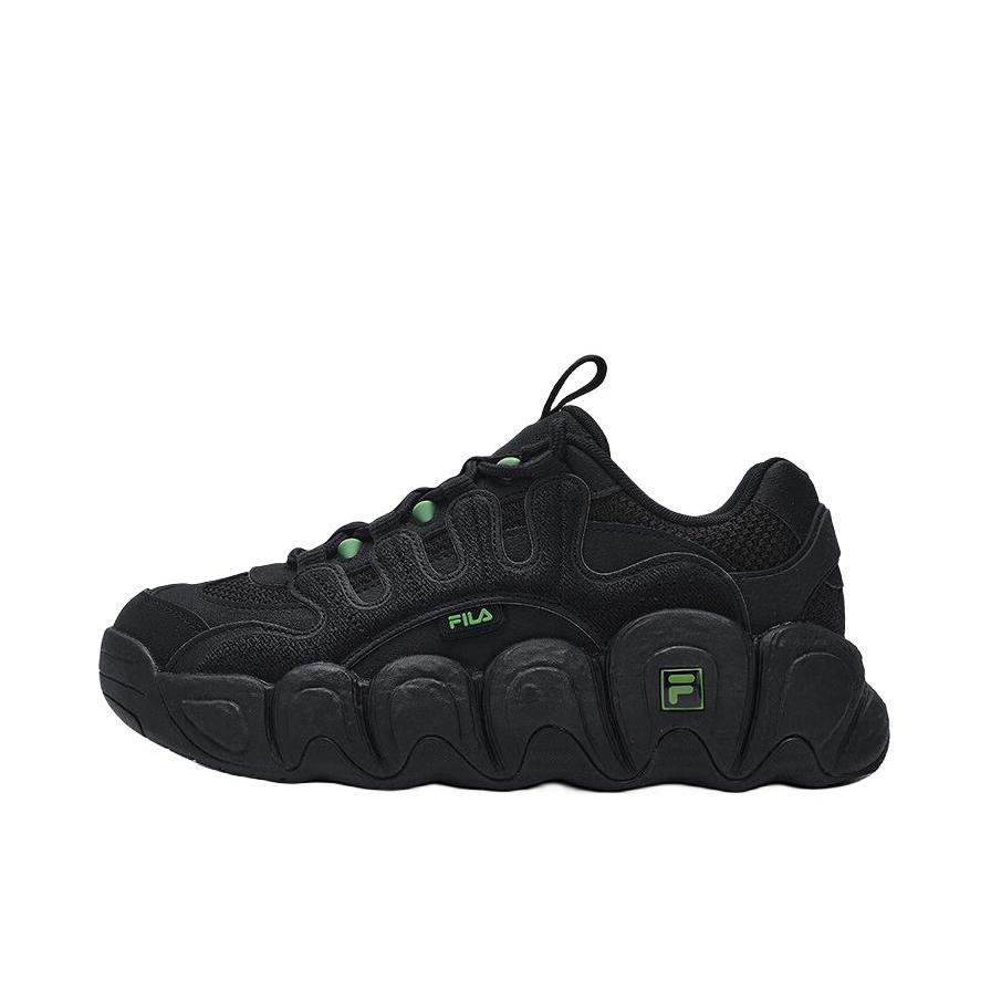 推荐商品：FILA/斐乐 Croissant 老爹鞋 面包鞋 厚底增高防滑耐磨圆头复古百搭 女款/黑色