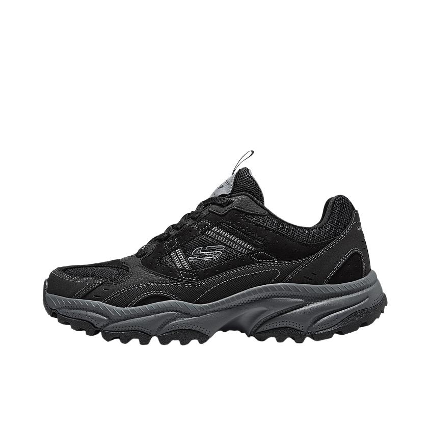 推荐商品：Skechers/斯凯奇  炫酷 厚底 时尚百搭  一脚蹬 老爹鞋 徒步鞋 户外鞋 黑色/炭灰色