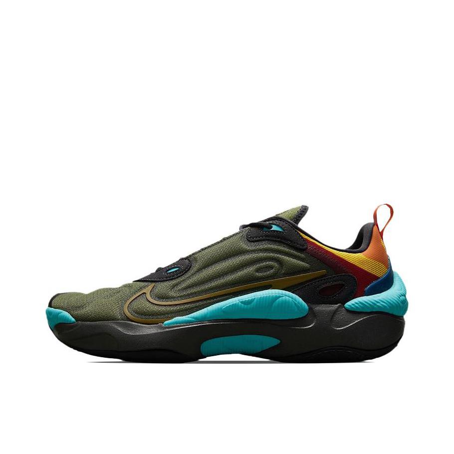 推荐商品：Nike React Atlas 跑鞋 透气轻便舒适简约耐磨缓震织物运动 绿色/蓝色