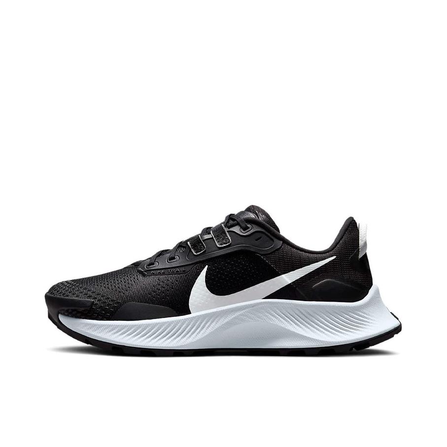 推荐商品：Nike Pegasus Trail 3 跑鞋 减震舒适防滑耐磨轻便透气回弹织物防水支撑圆头 黑色/白金色/暗烟灰