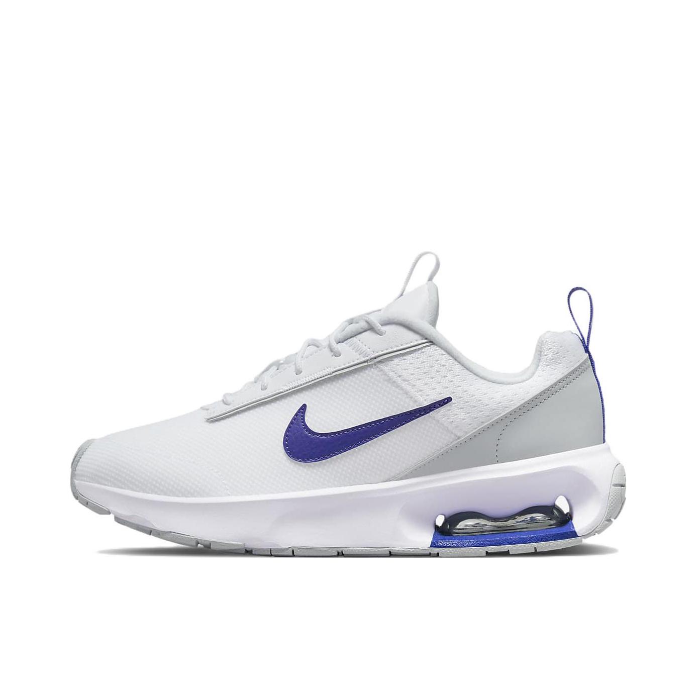 推荐商品：Nike Air Max Intrlk 跑鞋 轻便缓震防滑耐磨舒适百搭简约时尚织物合成革支撑回弹抓地 女款/白色/蓝色