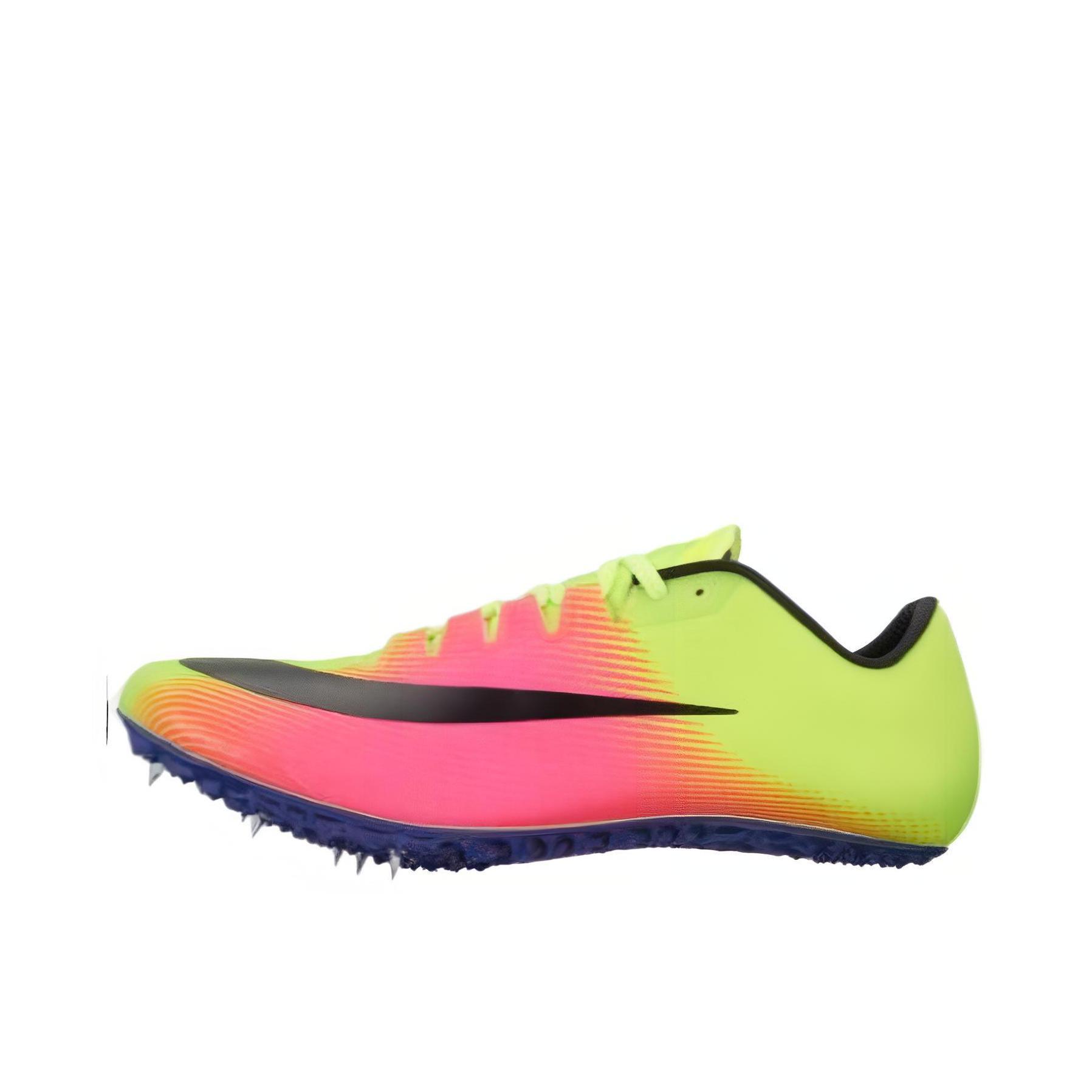 推荐商品：【苏炳添同款】 Nike Zoom Ja Fly 3 跑鞋 碳板田径竞速短跑防滑耐磨舒适减震包裹性织物马拉松 黄色/粉色