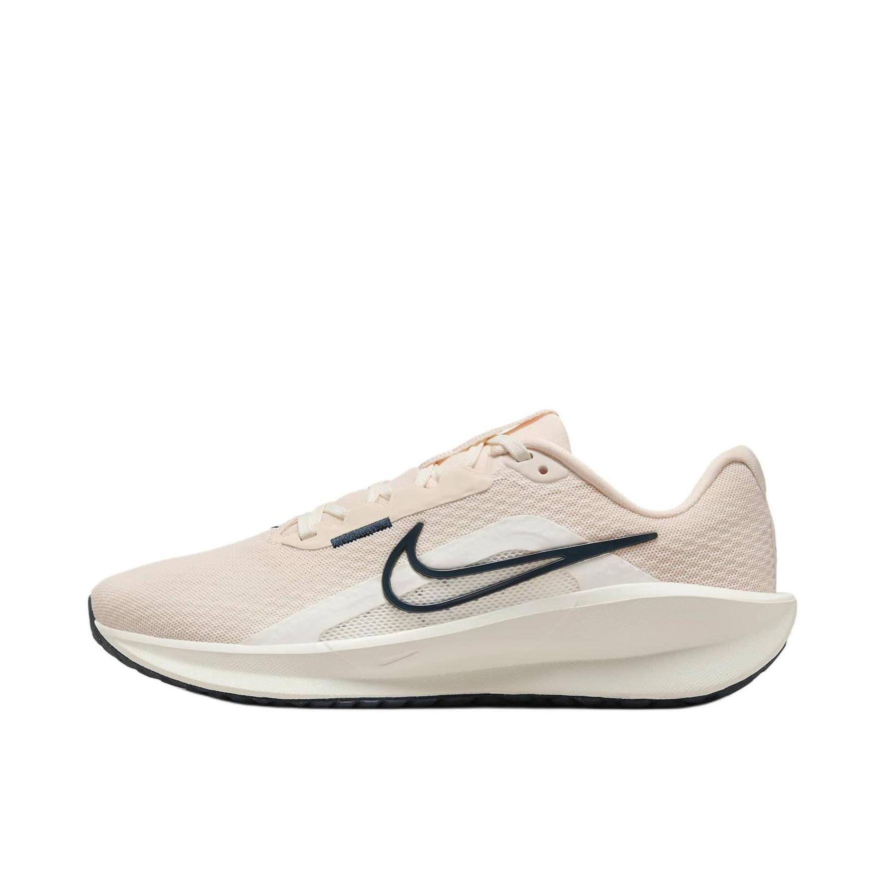 推荐商品：Nike Downshifter 13 跑鞋 减震透气支撑织物短跑轻便训练 冰番石榴色/帆白