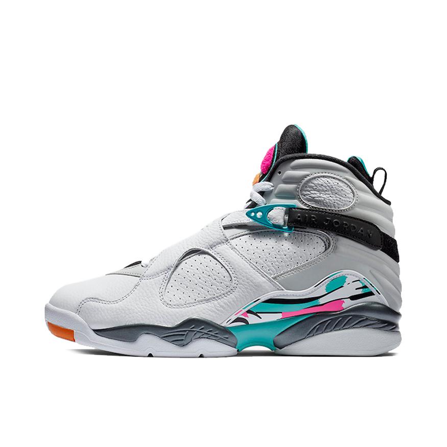推荐商品：Air Jordan 8 运动休闲鞋 减震轻便防滑耐磨舒适百搭复古包裹性合成革支撑 South Beach 南海岸
