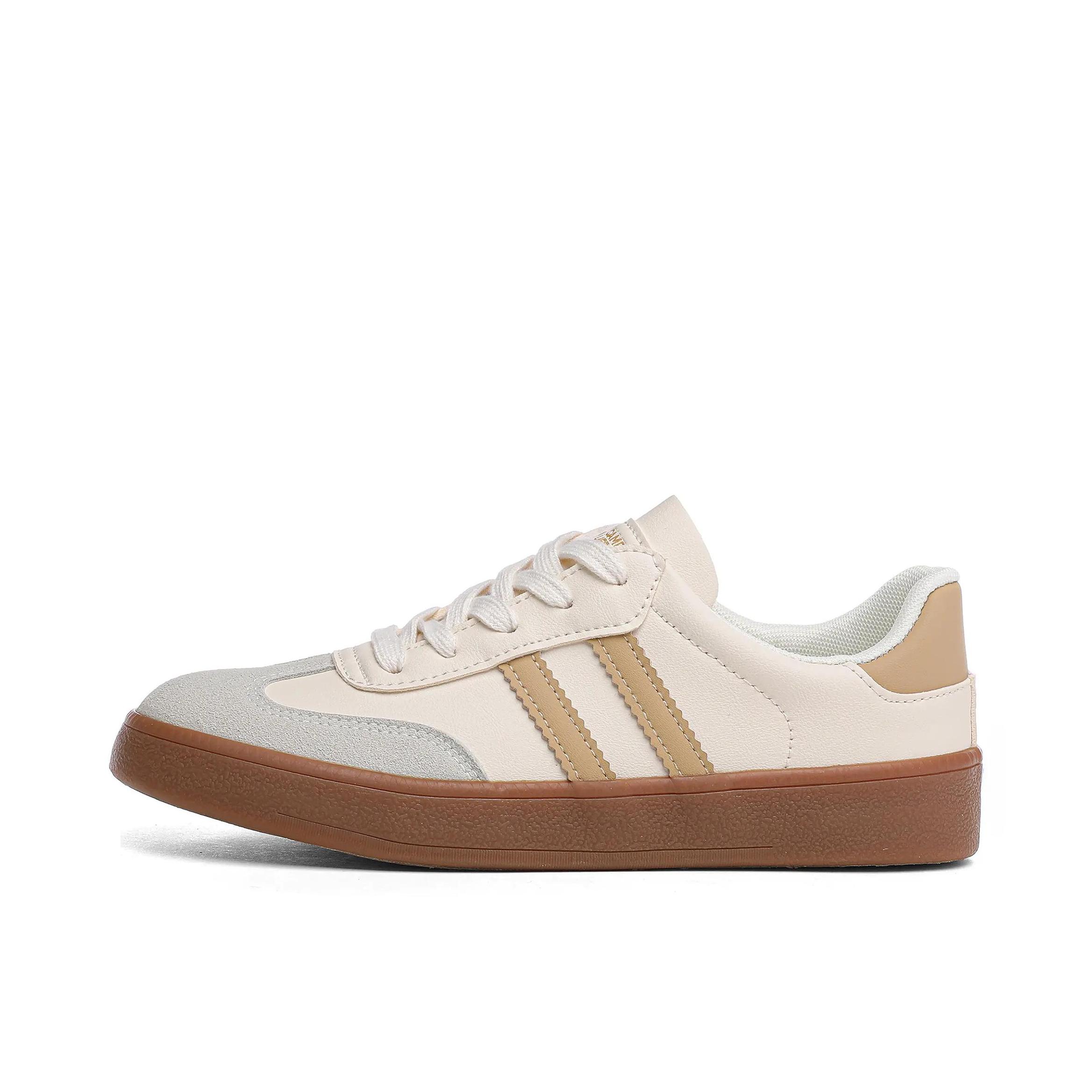 推荐商品：Semir/森马 复古 韩系 时尚 板鞋 德训鞋 SFYM233038 女款/米色