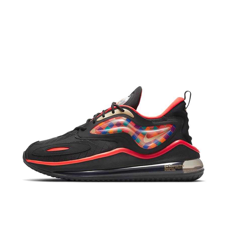 推荐商品：Nike Air Max Zephyr 跑鞋 全掌气垫缓震轻便防滑耐磨织物支撑 Spring Festival 黑色/红色