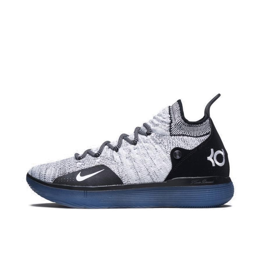 推荐商品：Nike Zoom KD 11 全掌 减震 防滑耐磨 圆头 织物 实战 篮球鞋 Photo Blue 灰黑