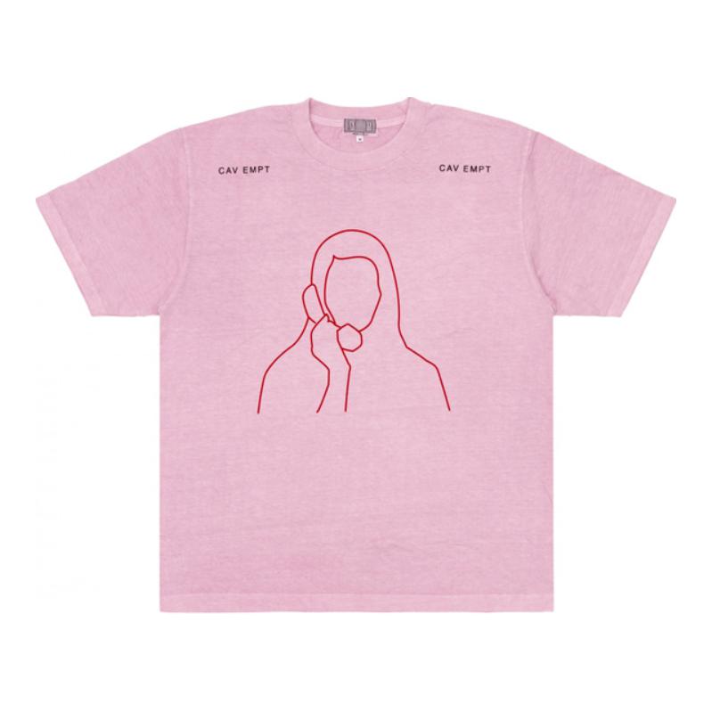Cav Empt 打电话印花短袖T恤 男女同款
