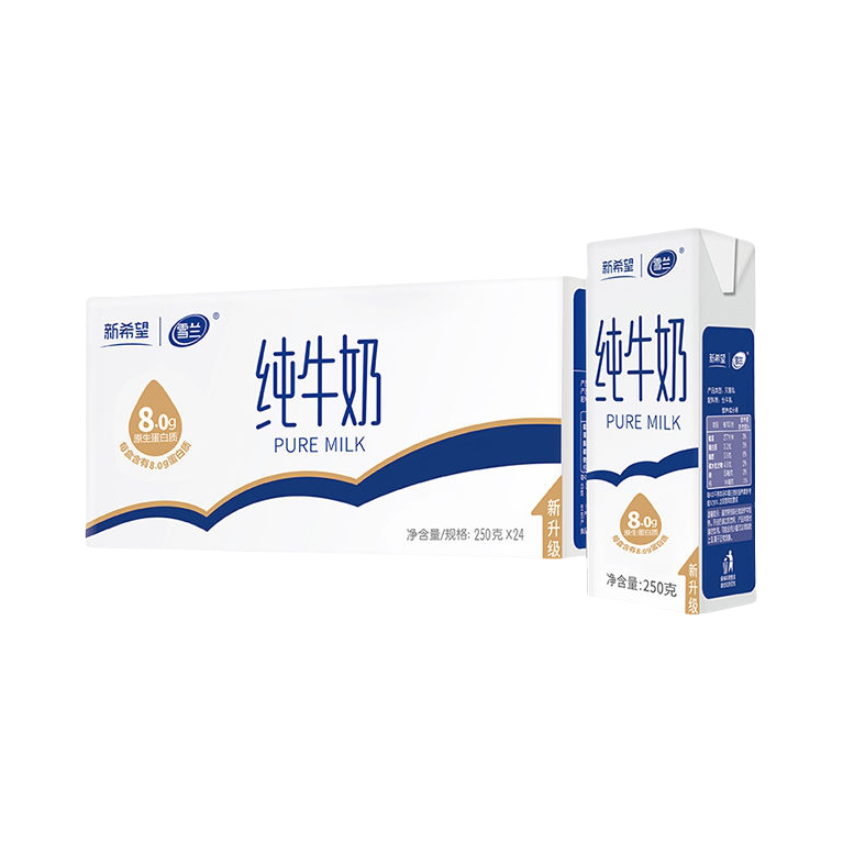 推荐商品：雪兰 纯牛奶 盒装