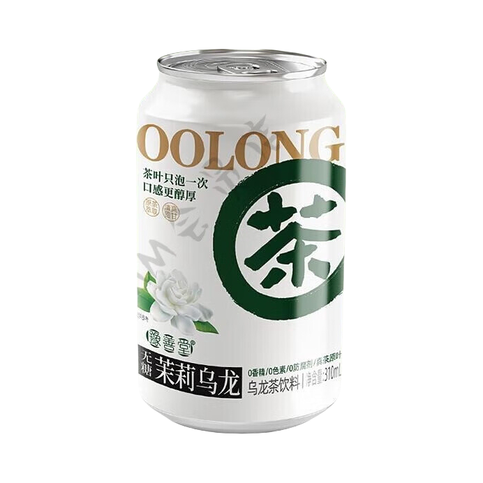推荐商品：豫善堂 无糖茉莉乌龙茶 罐装