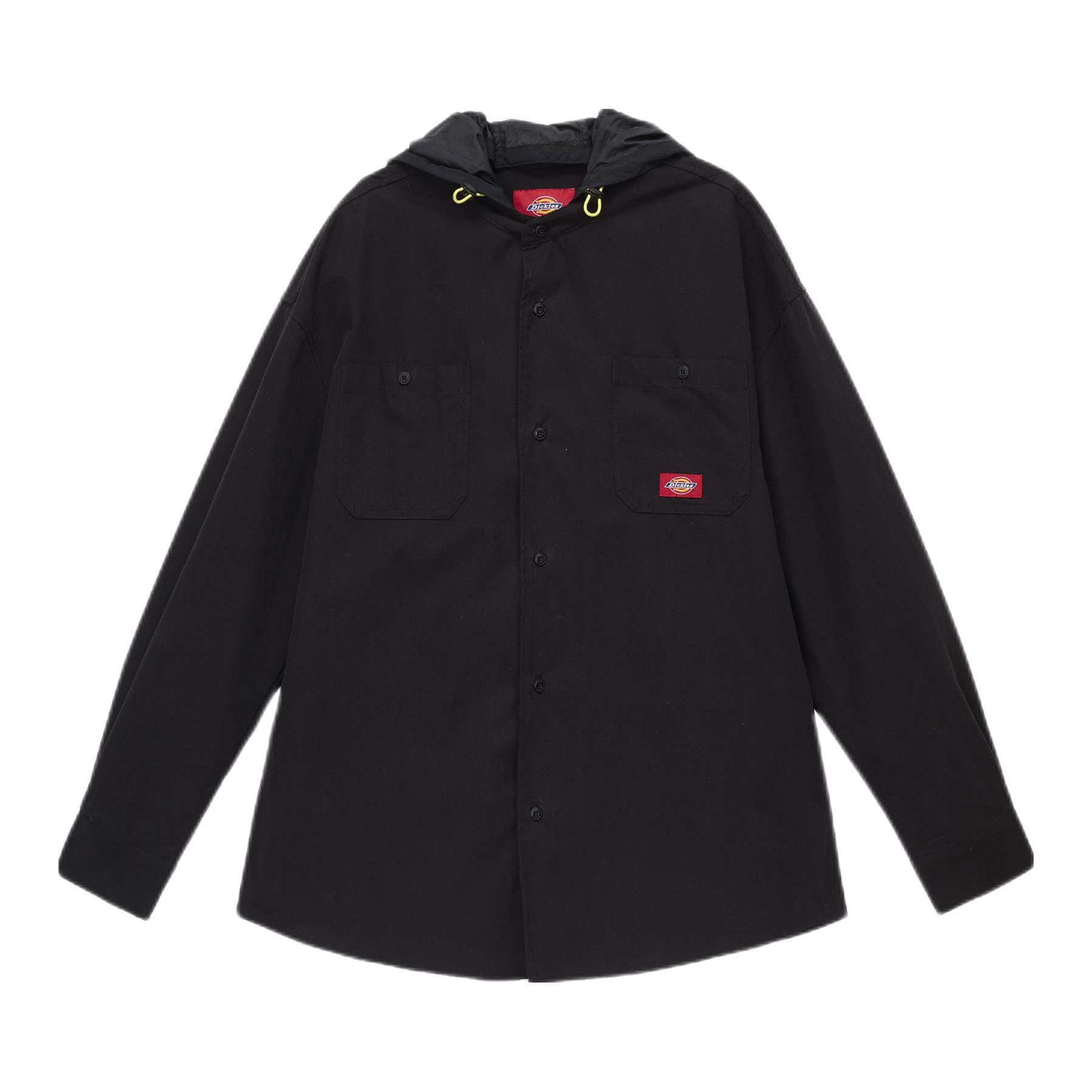 Dickies 休闲中款可脱卸连帽纯色衬衫 男女同款 DK007318