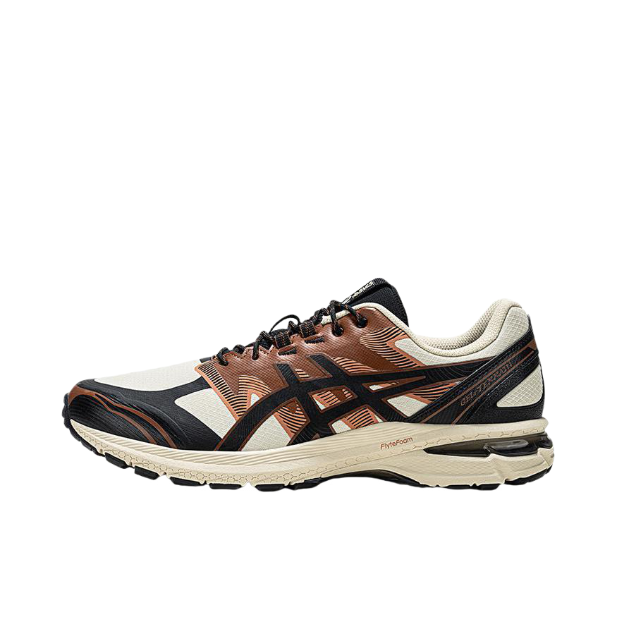 推荐商品：Asics/亚瑟士 Gel-Terrain 跑鞋 简约复古舒适百搭防滑耐磨网布透气轻便慢跑 米色/黑色
