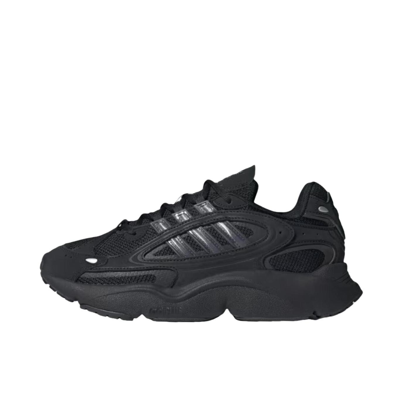 推荐商品：adidas Originals Ozmillen 舒适缓震 网面 防滑耐磨 复古 运动休闲鞋 老爹鞋 一号黑/碳黑/金属银