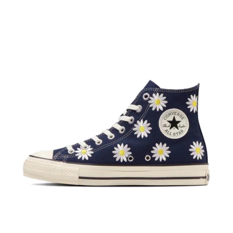 推荐商品：Converse/匡威 All Star Ⓡ Daisyflower Hi 帆布鞋 防滑耐磨轻便舒适高帮圆头 蓝色/白色