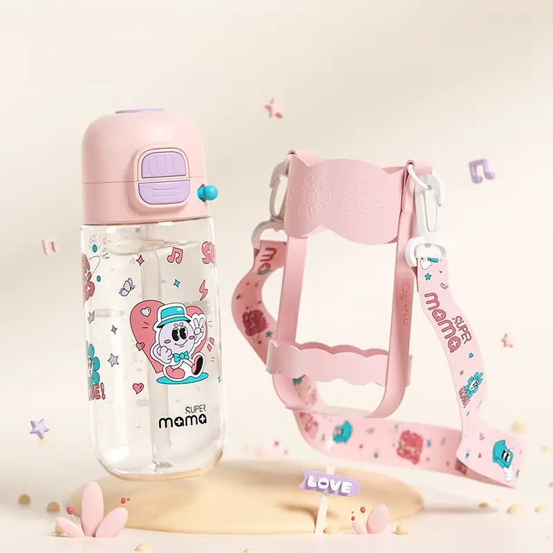 推荐商品：全能妈妈 儿童吸管杯水杯大容量上学水壶