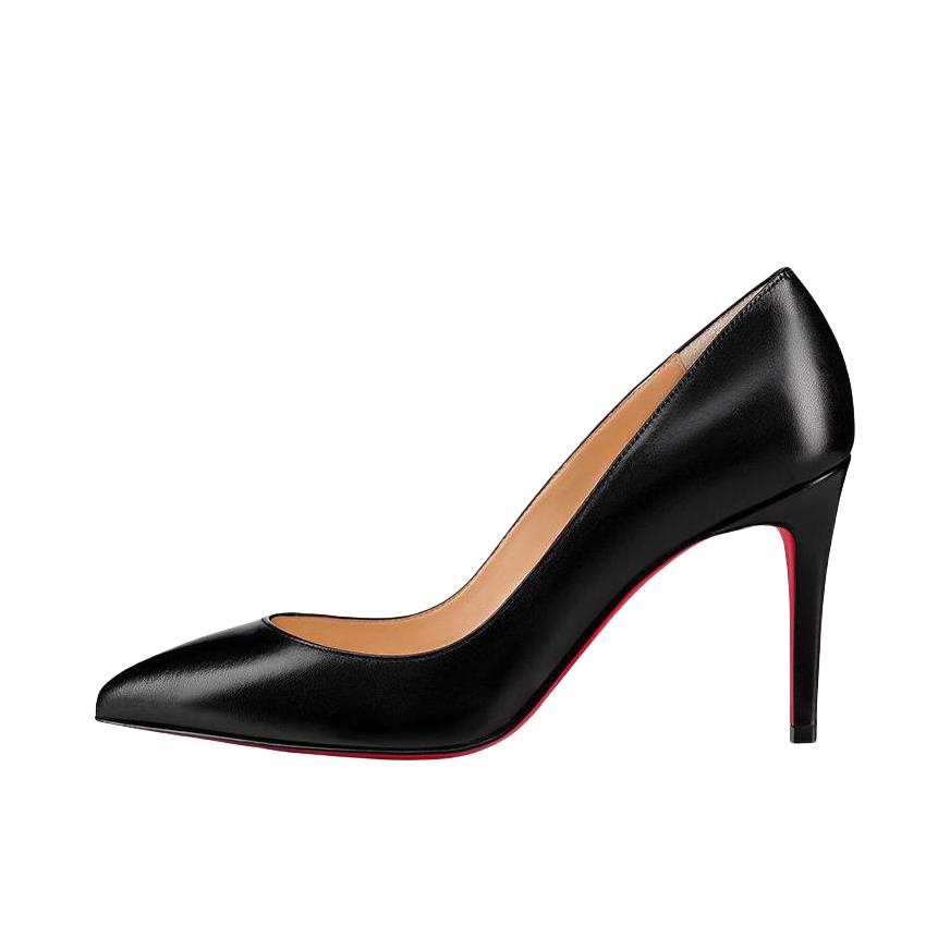 推荐商品：Christian Louboutin So Kate 120 休闲简约 耐磨 尖头 皮革 套脚 细跟 高跟鞋 3130694BK01 黑色/红色