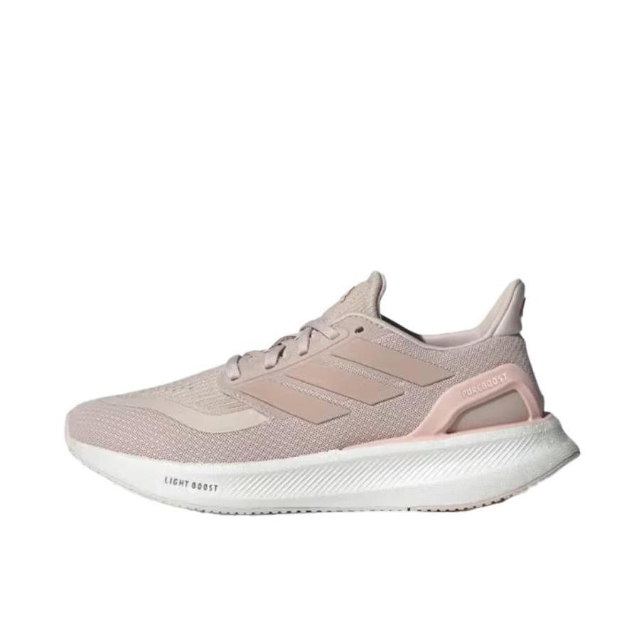 推荐商品：adidas PUREBOOST 5 跑鞋 舒适缓震防滑耐磨回弹轻便短跑网布支撑随心畅跑 粉色