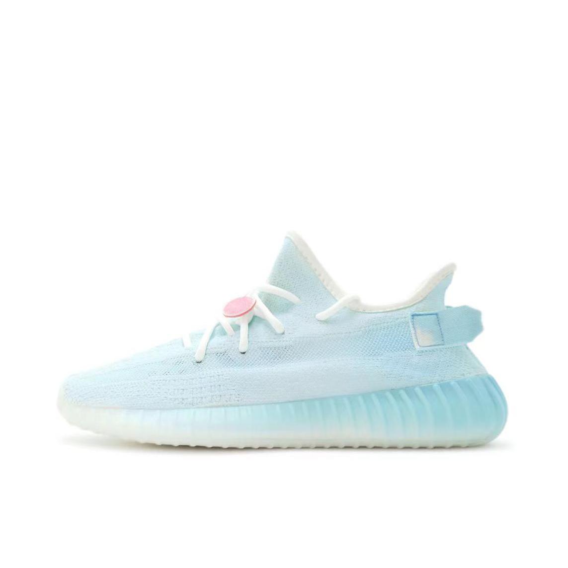 推荐商品：【定制球鞋】adidas originals Yeezy Boost 350 V2 防滑耐磨 舒适减震 轻便透气 织物 防水 百搭 运动休闲鞋 夏日苏打薄荷樱桃