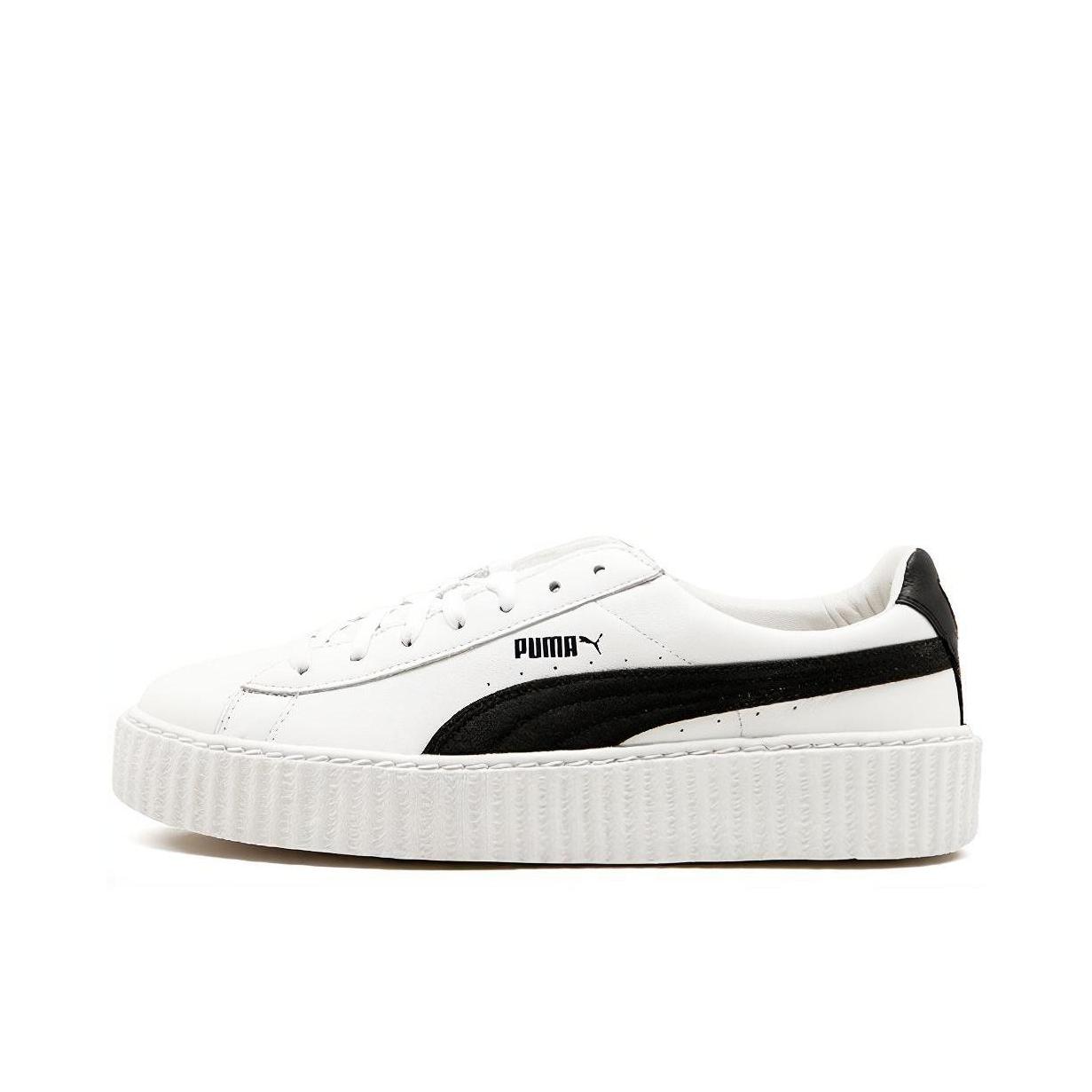 推荐商品：Puma/彪马 Creeper Phatty 板鞋 潮流休闲防滑轻便耐磨增高松糕复古厚底舒适简约 White/Black FENTY联名/白色/黑色